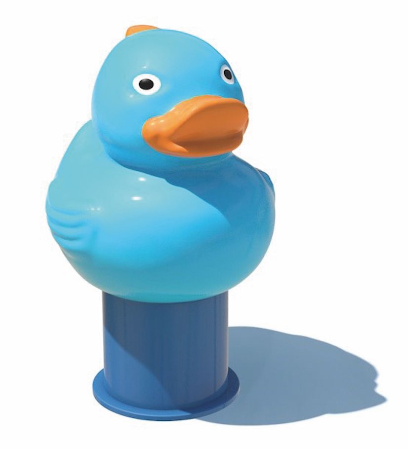 Dierfiguren Badeend Blauw Pooljoy